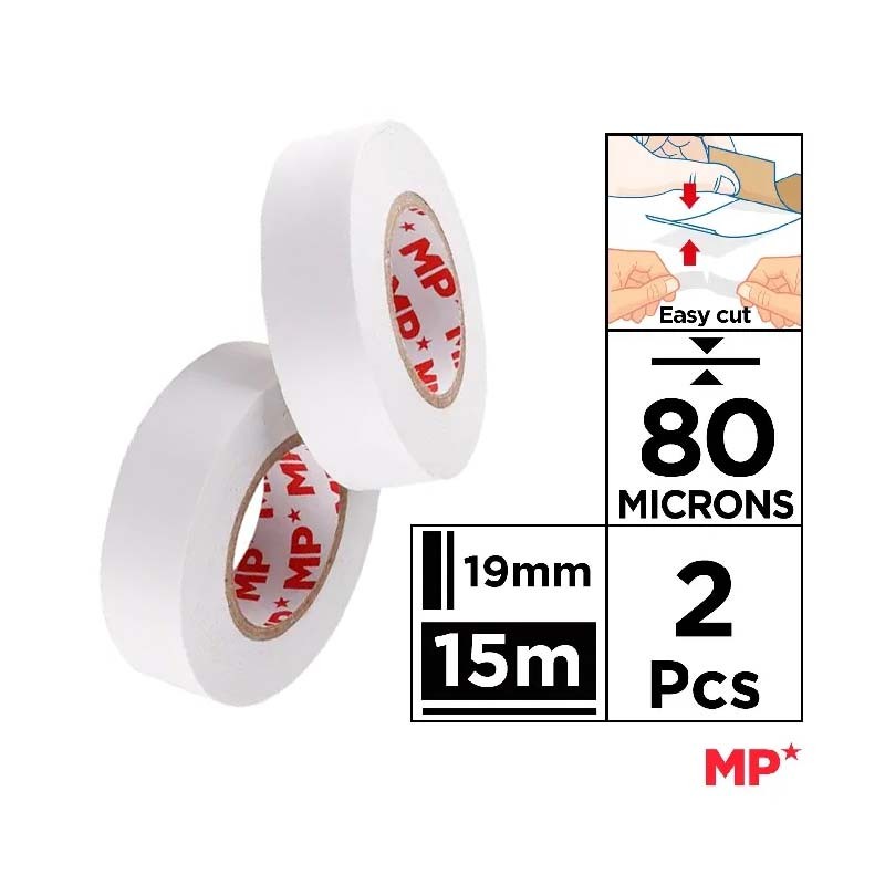 Set banda dublu adeziva 19MM 2X15M Main Paper