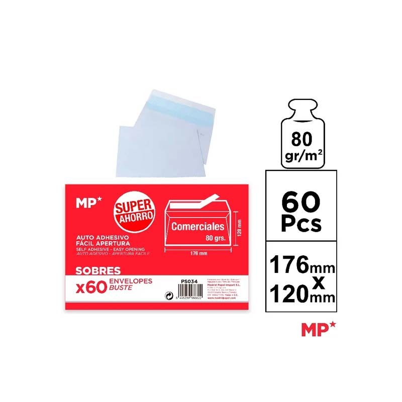 Set 60 plicuri albe C6 Main Paper