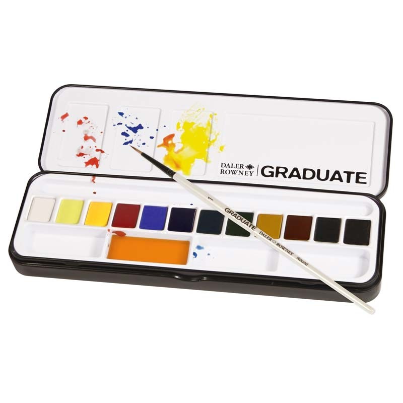 Set 12 acuarele godete Graduate Daler Rowney
