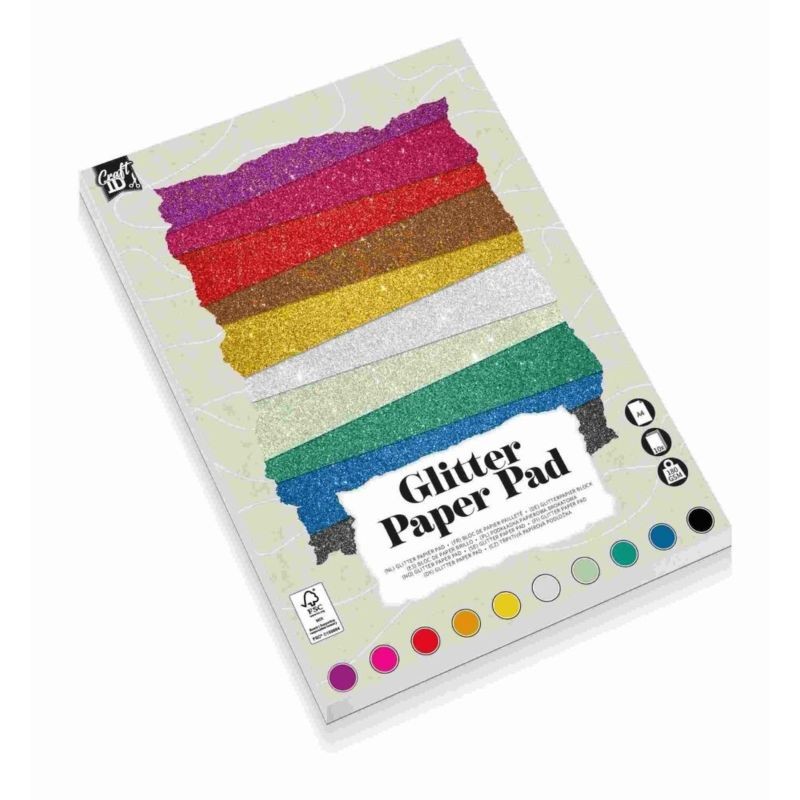 Set 10 cartoane Glitter