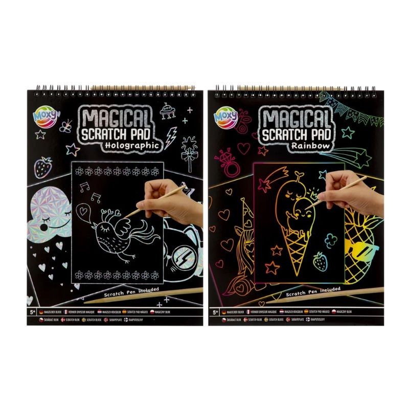 Set bloc scratch rainbow Grafix