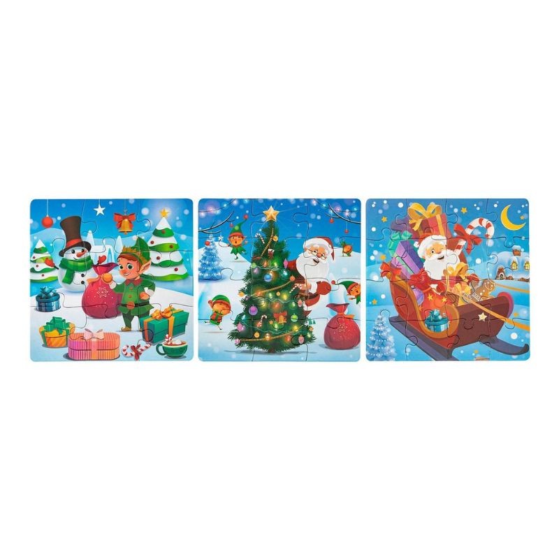 Set 3 puzzle motive de Craciun Grafix
