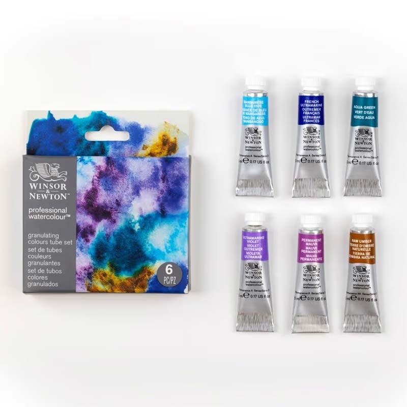 Set 6x5ml Granulating Professional Winsor&Newton