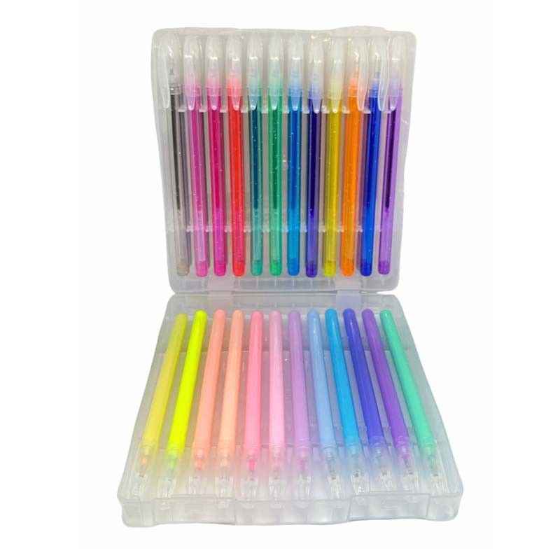 Set 48 pixuri cu gel colorate Grafix