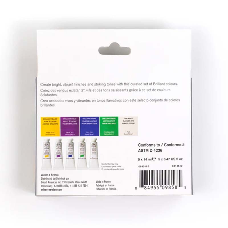 Set 6x5ml Brilliant Designers Gouache Winsor&Newton