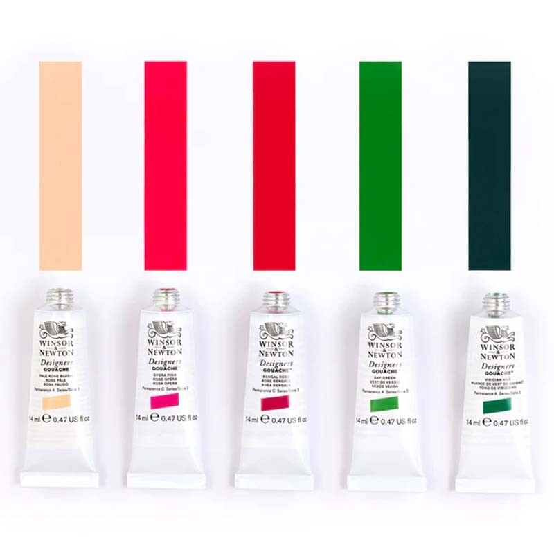 Set 6x5ml Botanical Gouache Winsor&Newton