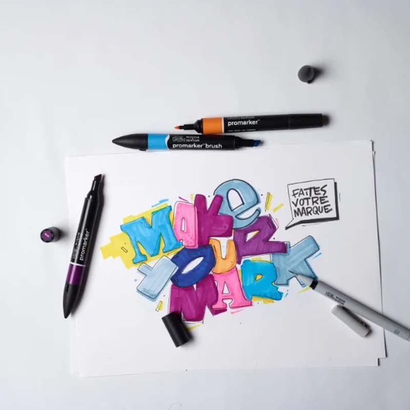 Set 25+1 Promarker Modern Lettering Winsor&Newton