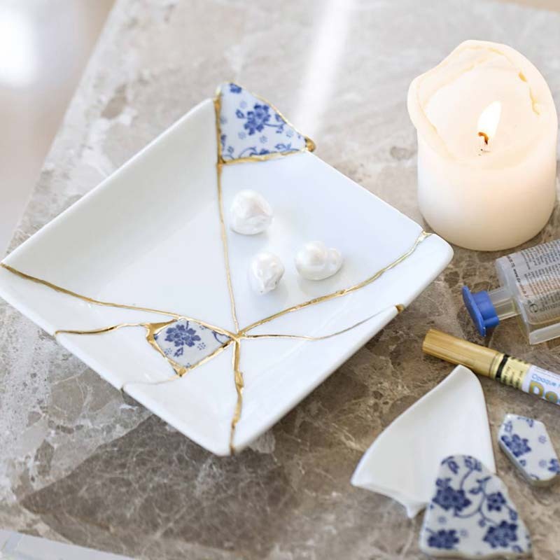 Set creativ Kintsugi Dish