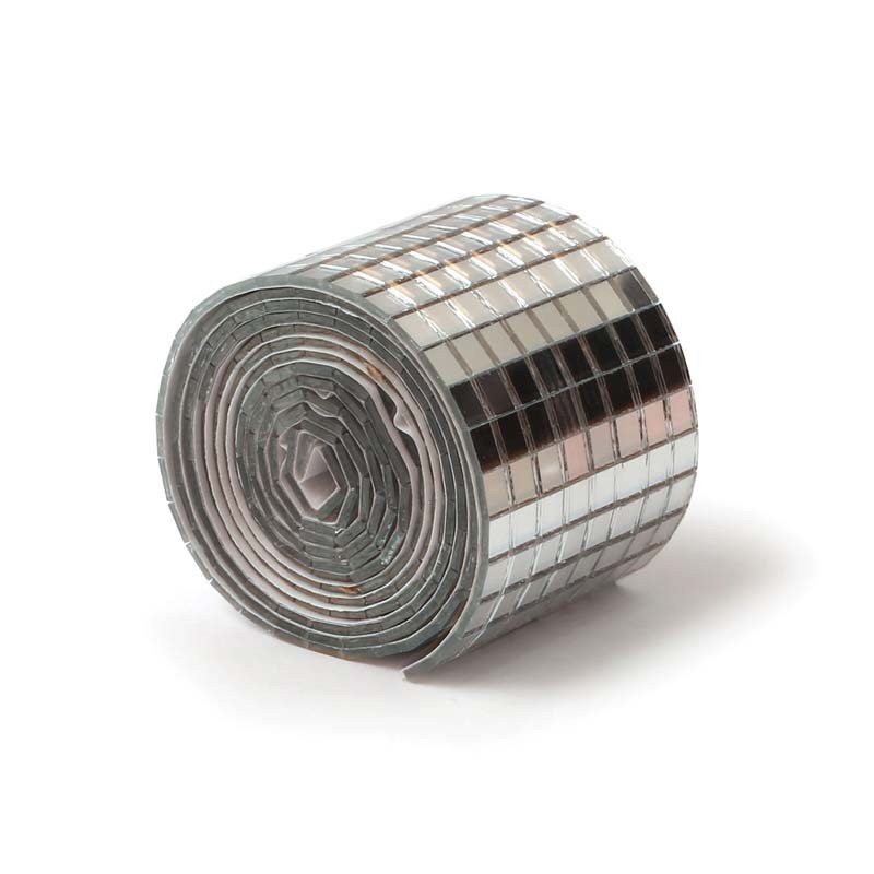 Banda oglinda adeziva silver