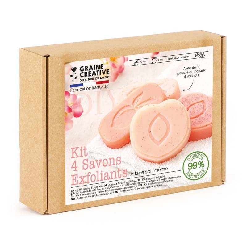 Kit sapun exfoliant Peach Graine Creative