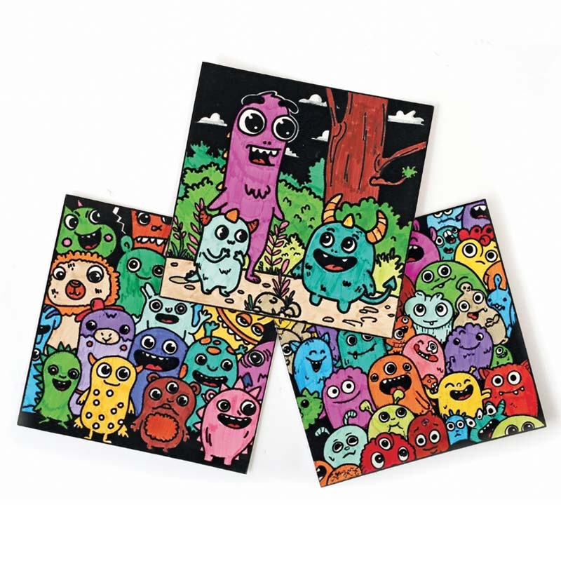 Set desen catifea Monsters Graine Creative