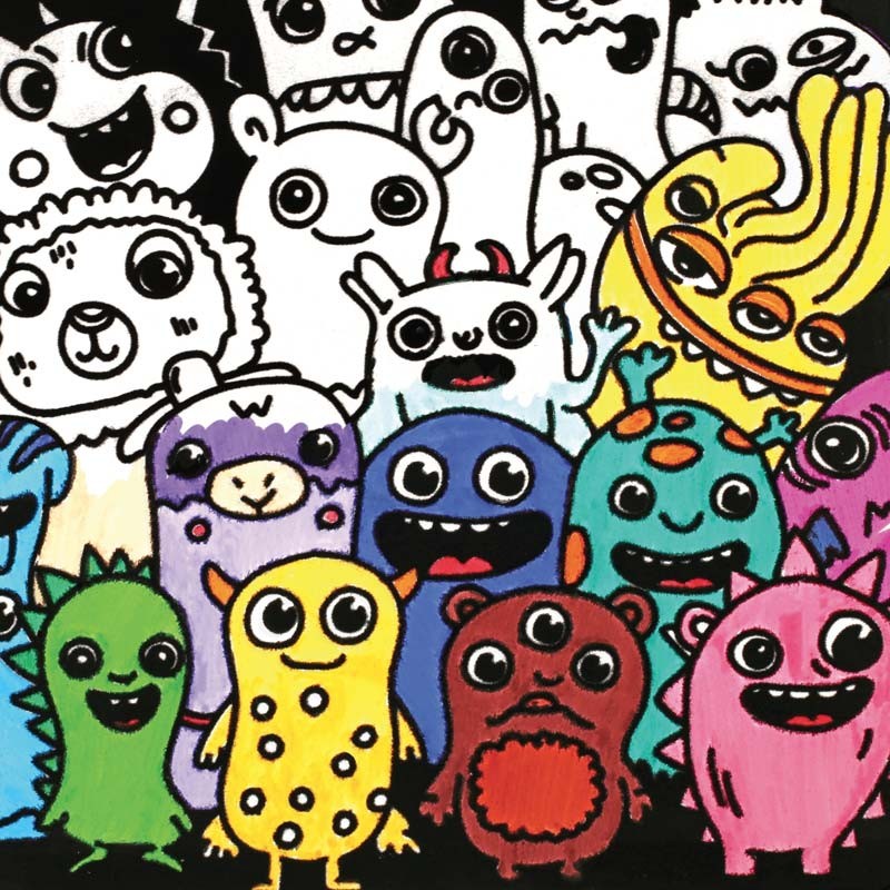 Set desen catifea Monsters Graine Creative