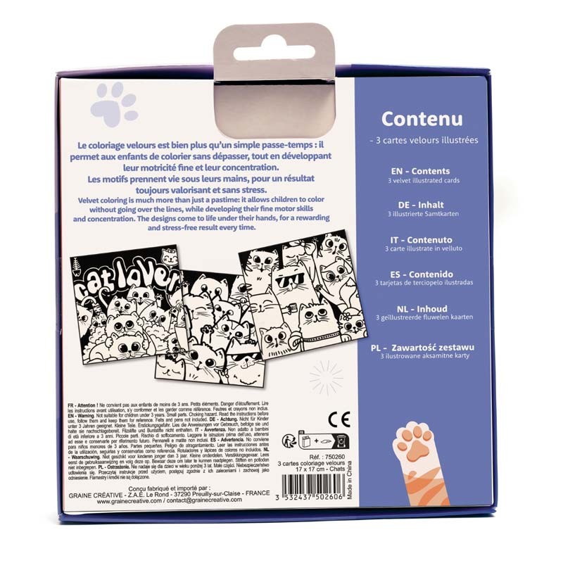 Set desen catifea Cats Graine Creative