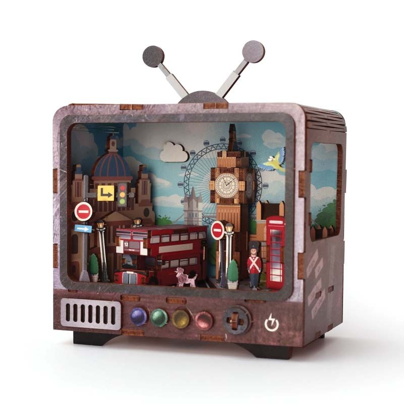 Kit macheta lemn LED Londra Graine Creative
