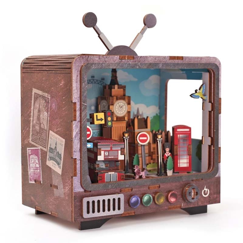 Kit macheta lemn LED Londra Graine Creative