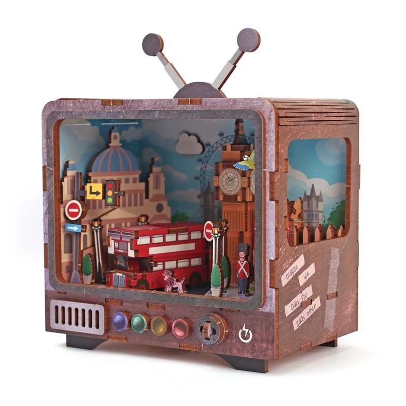 Kit macheta lemn LED Londra Graine Creative