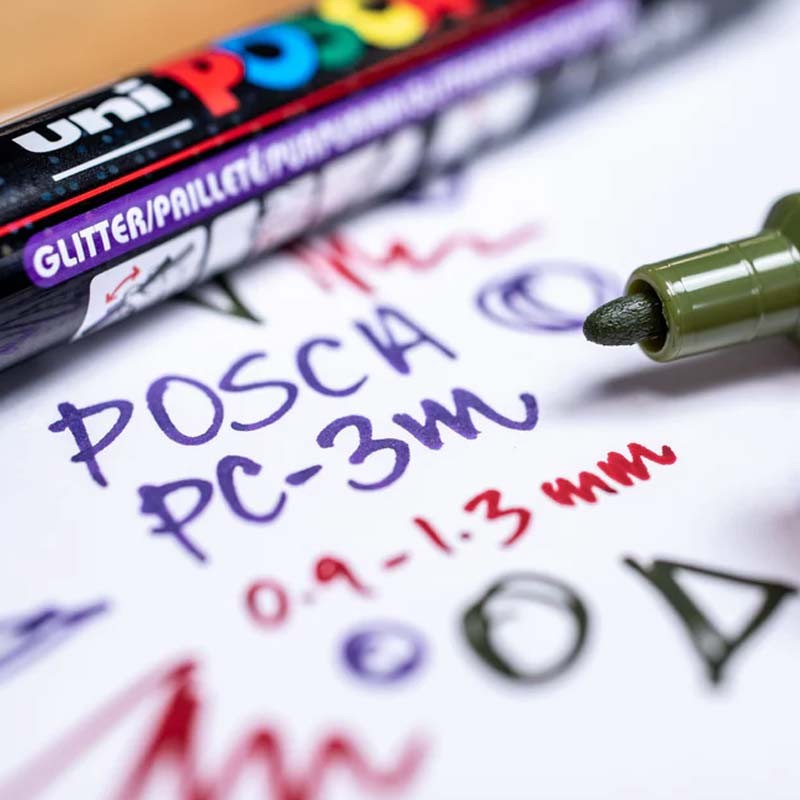 Set 3 varf marker 0.9-1.3mm PC-3M Uni Posca