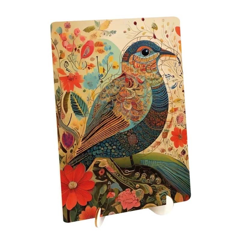 Set creativ wooden puzzle pasare - PictorShop