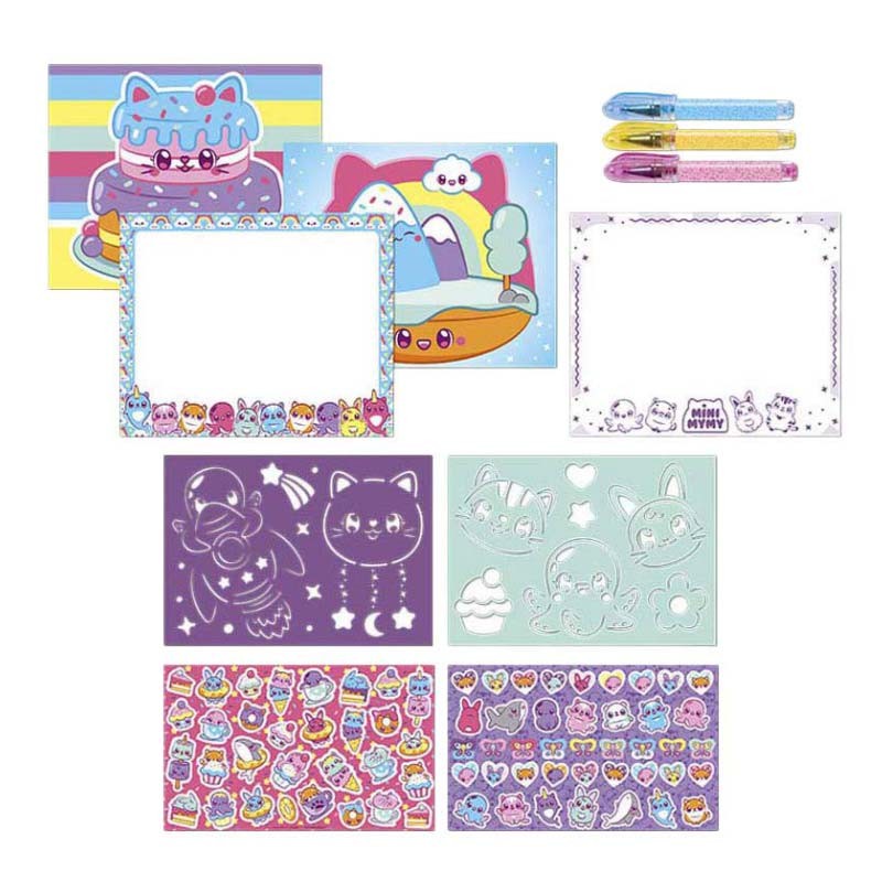 Set Designer Activity Pad + 3 pixuri gel Mini MyMy