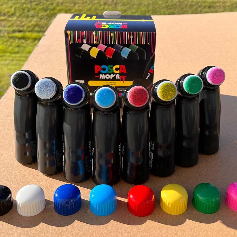 Set 8 markere vopsea 3-19 mm PCM-22 MOP'R UNI Posca