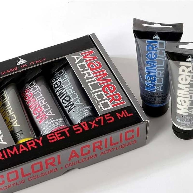Set 5x75ml culori acrilice Maimeri Acrilico