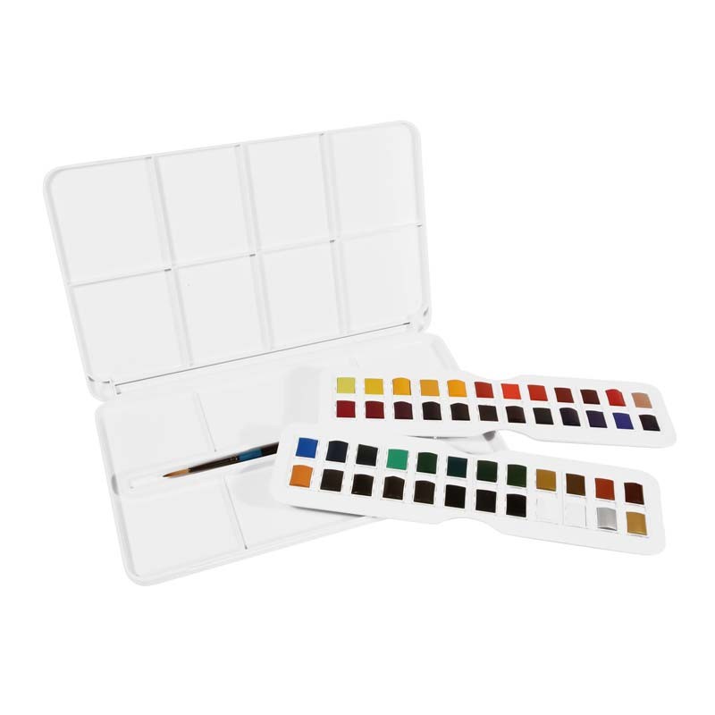 Set 48 culori acuarela Travel Aquafine HP Daler Rowney