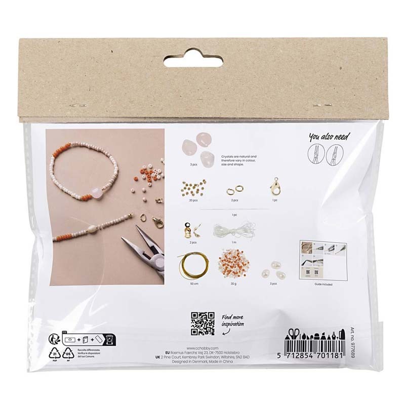 Kit bijuterii Rose Quartz Mini Craft Mixt