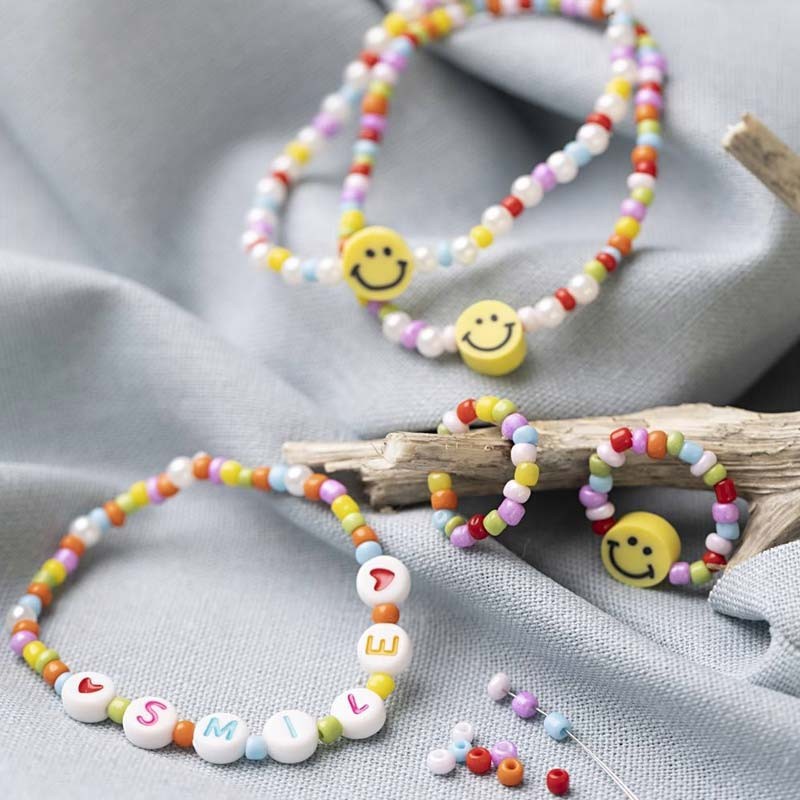 Kit bijuterii bratari Smiley Mini Craft Mixt