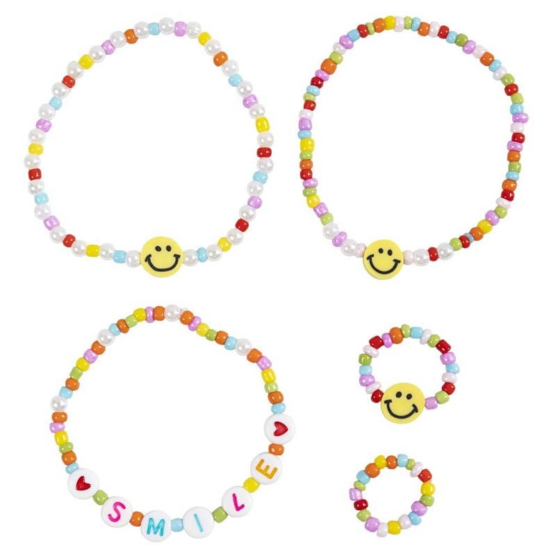 Kit bijuterii bratari Smiley Mini Craft Mixt