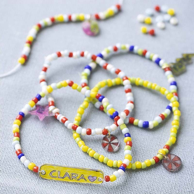 Kit bijuterii Yellow Bracelets Mini Craft Mixt