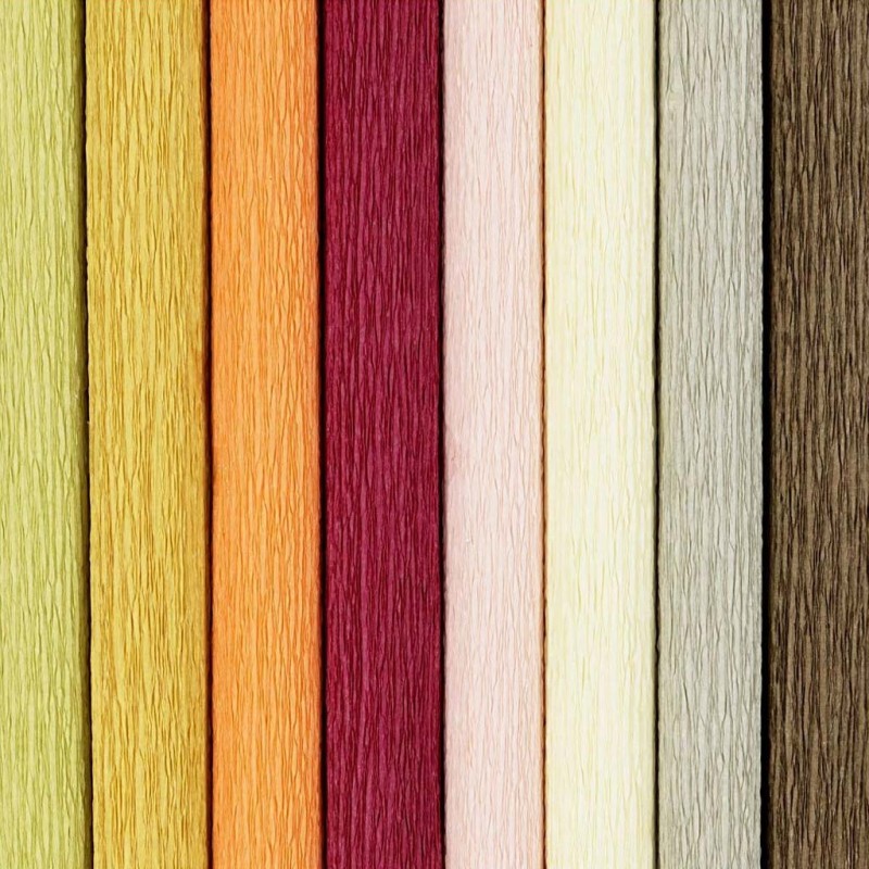 Set 4 role hartie creponata muted colors
