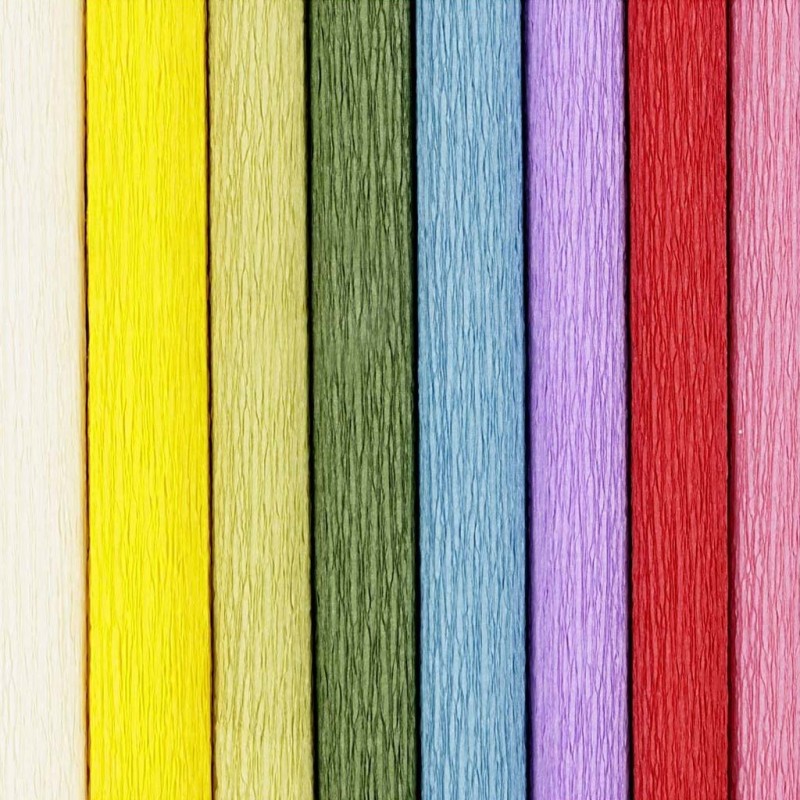 Set 4 role hartie creponata standard colors