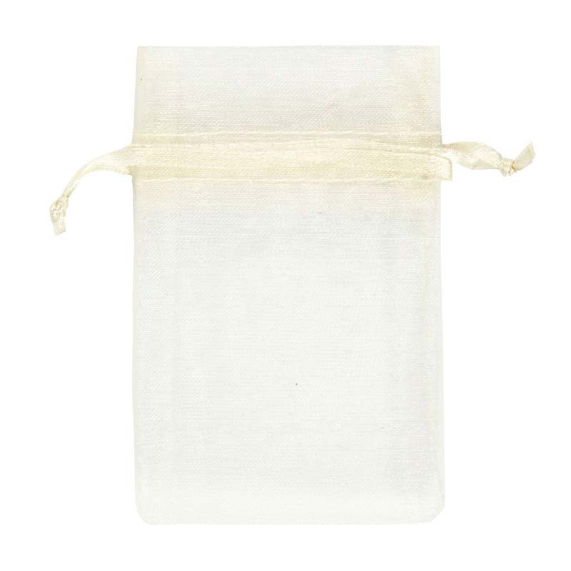 Set 10 saculeti organza white