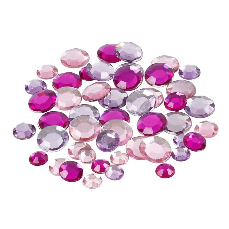 Set 252 strasuri rotunde purple