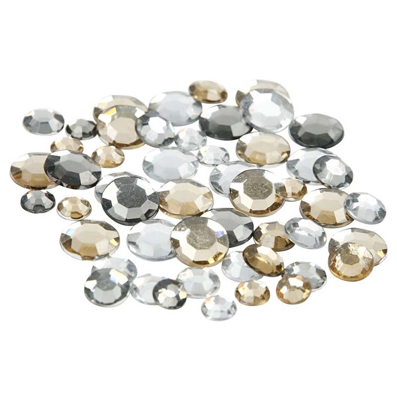 Set 252 strasuri rotunde golden