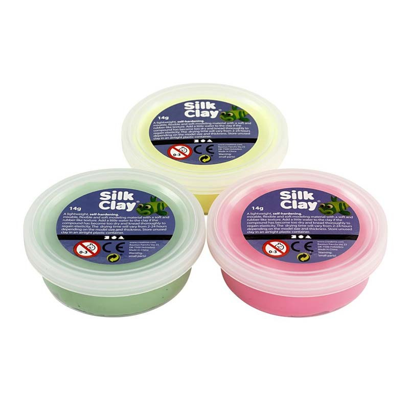 Set 3 pasta modelaj spuma Foam Clay Neon