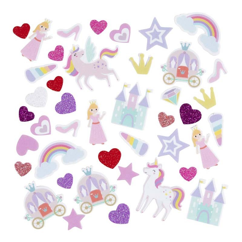 Set 150 forme adezive spuma eva fantasy