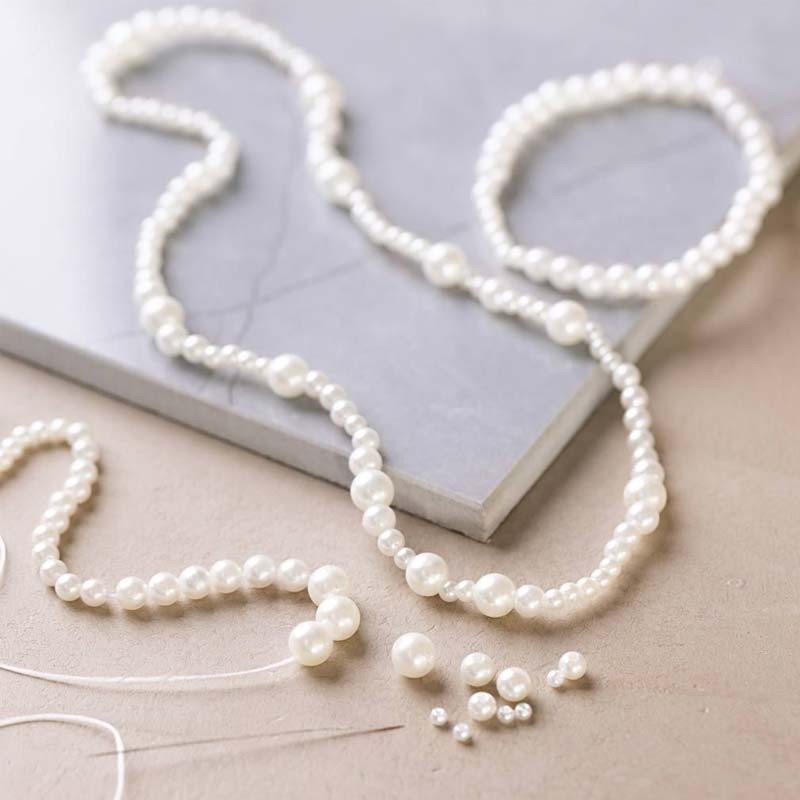 Set creatie bijuterii perle albe