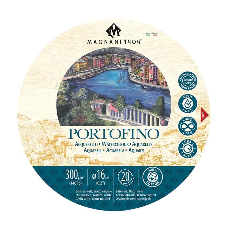 Bloc hartie acuarela Portofino Round Magnani 1404