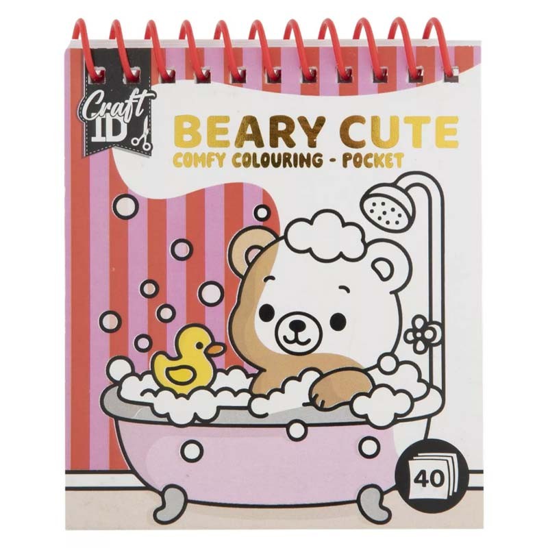 Carte de colorat Comfy Beary Cute