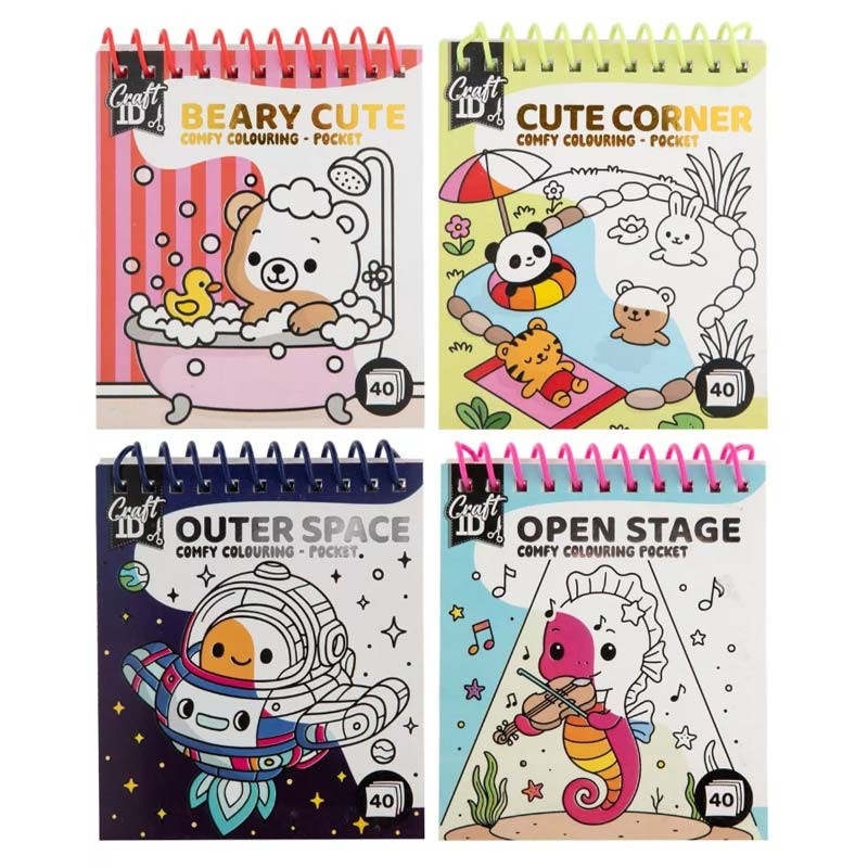 Carte de colorat Comfy Outer Space