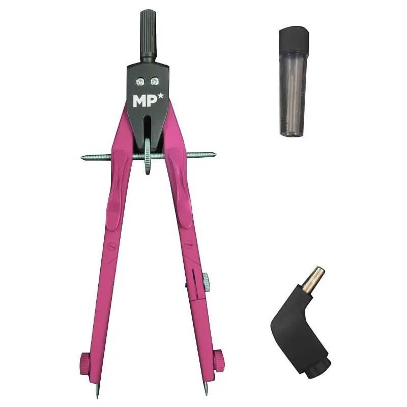 Compas 3 piese Fucsia Main Paper