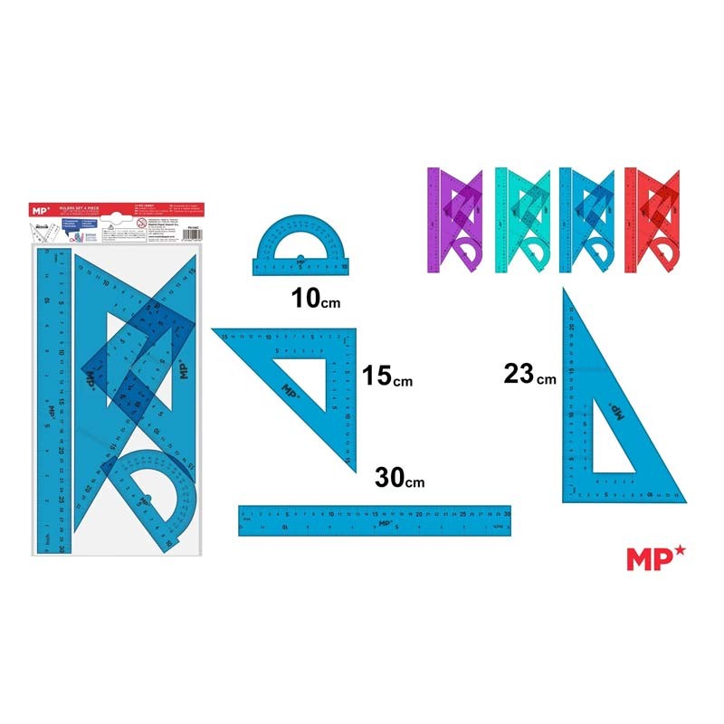 Set 4 instrumente geometrice Colour Main Paper