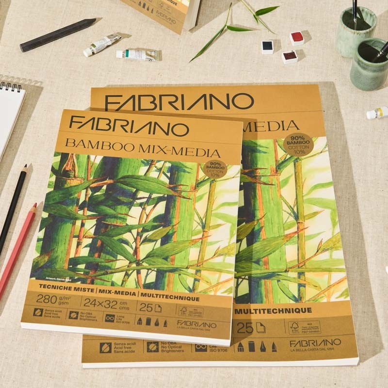 Hartie pictura Bamboo Mix Media Fabriano