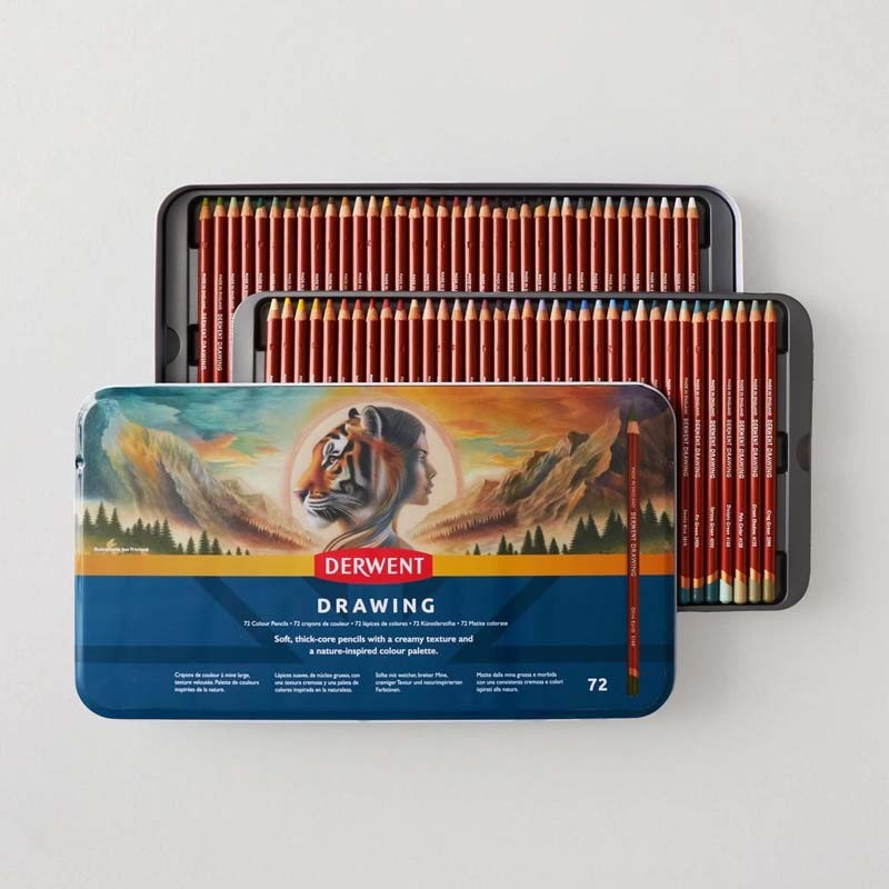 Set 72 creioane colorate Drawing Derwent