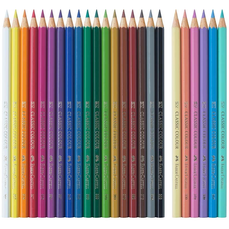 Set 24 creioane colorate Unicorn Faber-Castell
