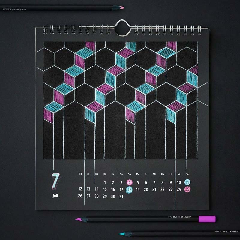 Set 24 creaione colorate Metal Black Edition Faber-Castell