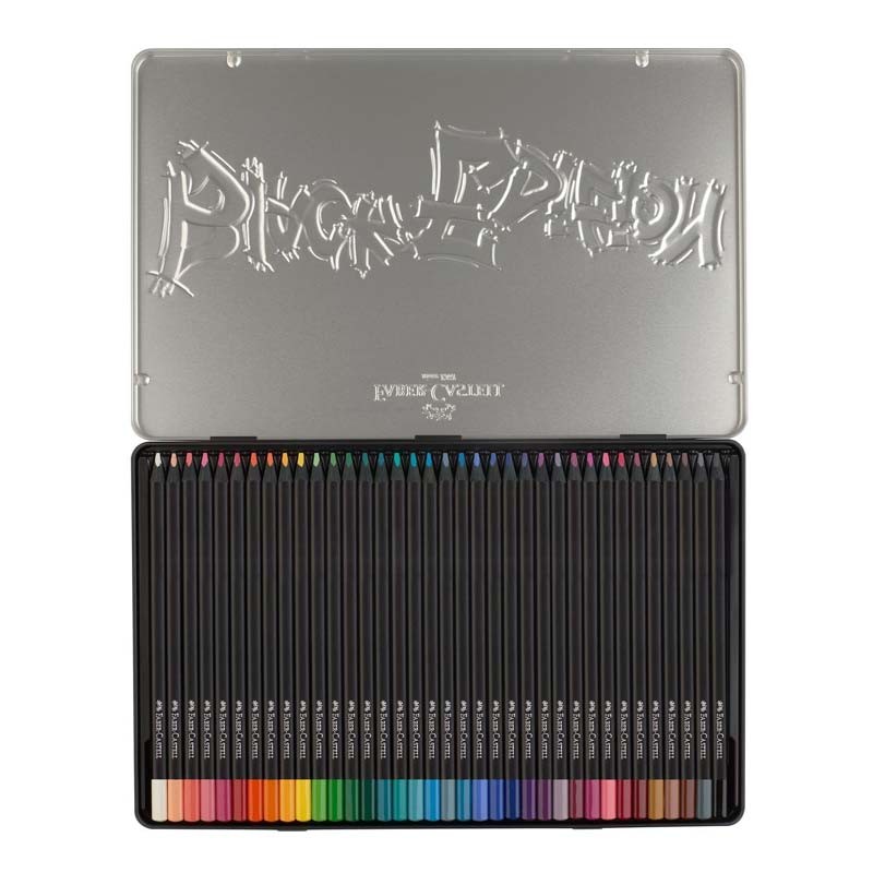 Set 24 creaione colorate Metal Black Edition Faber-Castell