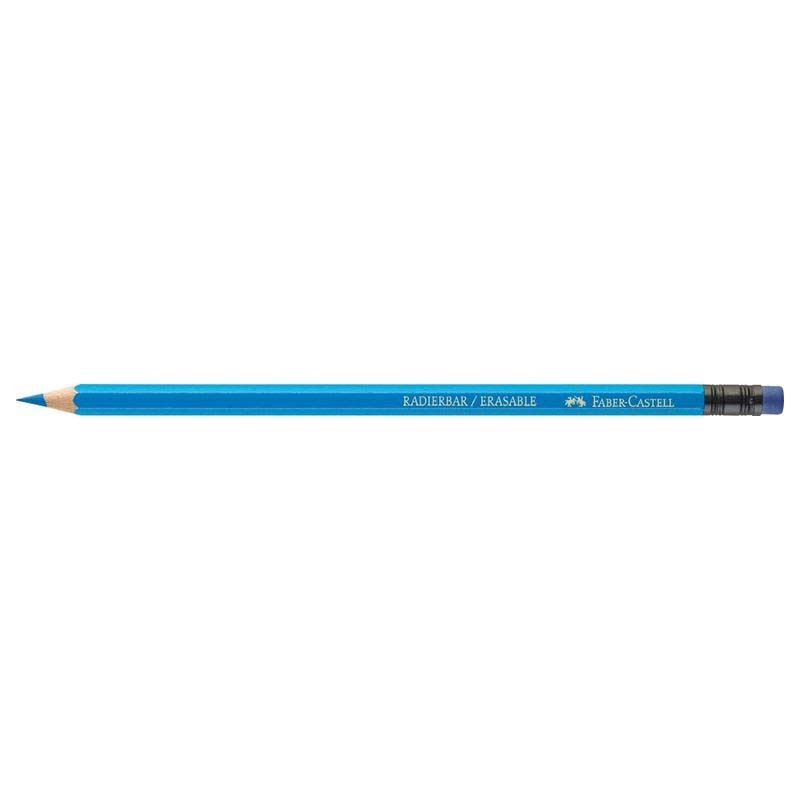 Set 12 creioane colorate cu radiera Faber-Castell