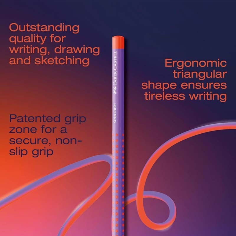 Creion grafit 2001 Grip Flow Faber-Castell